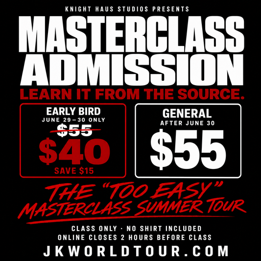 Masterclass Admission — Early Bird $40 / General $55
